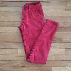 Vigoss skinny red corduroy pants